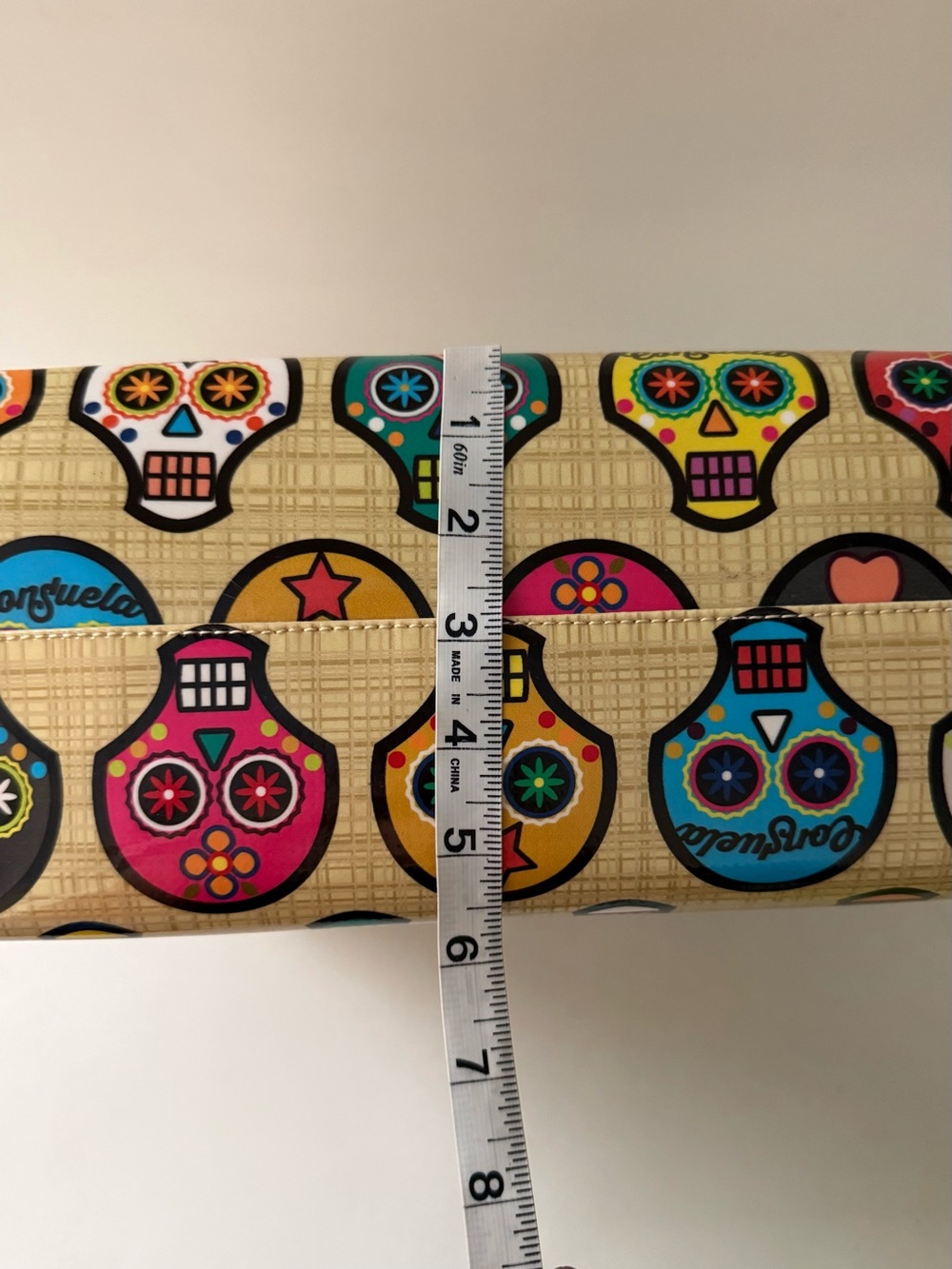 Consuela Sugar Skull Classic Tote Bag Shopper Calavera De Azucar Mexican Boho - Picture 11 of 12